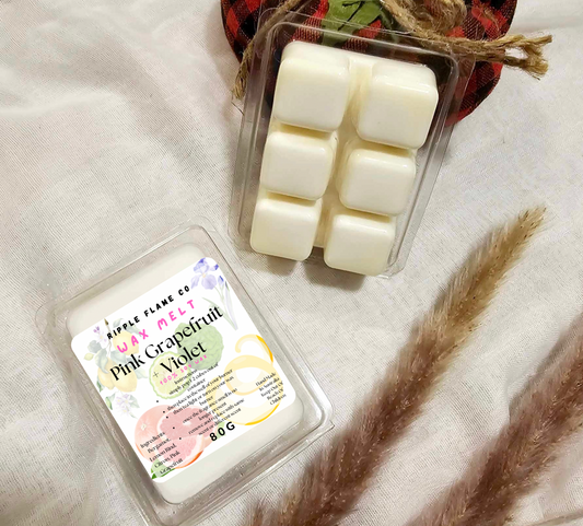 Pink Grapefruit + Violet Wax Melt